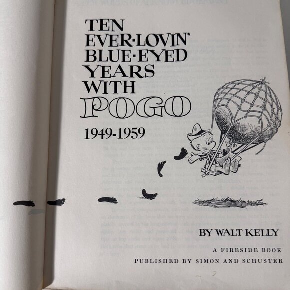Ten Ever-Lovin Blue-Eyed Years With Pogo-1959 By Walt Kelly Paperback Cartoons - Picture 2 of 16